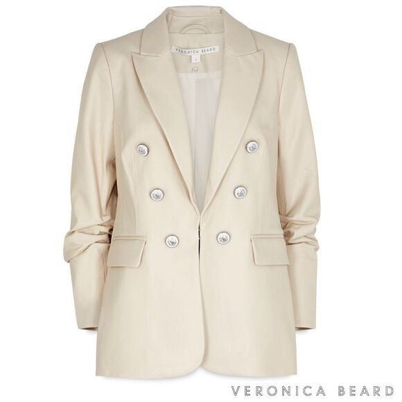 Veronica Beard **NWT** Beacon Dickey Blazer Jacket in Ecru - Picture 1 of 15